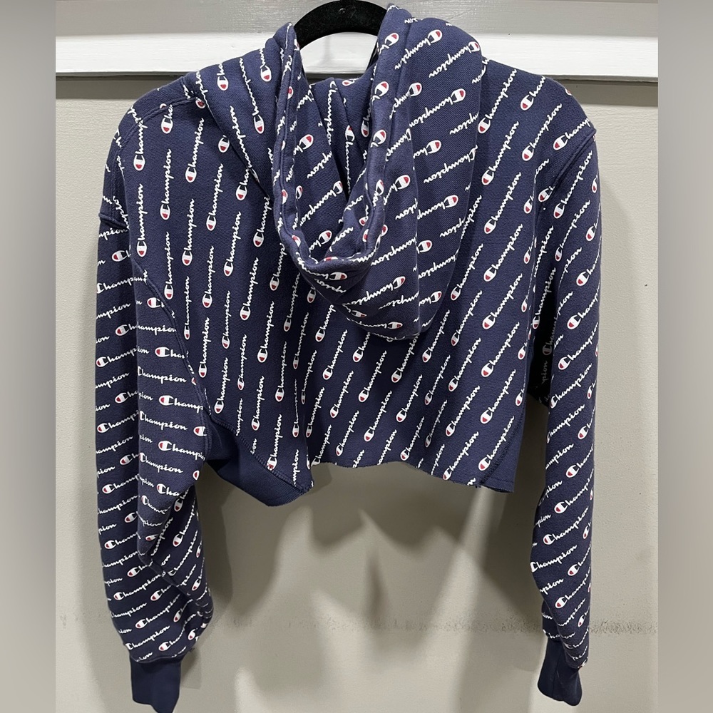 Champion Reverse Weave All Over Print Hoodie Swea… - image 8